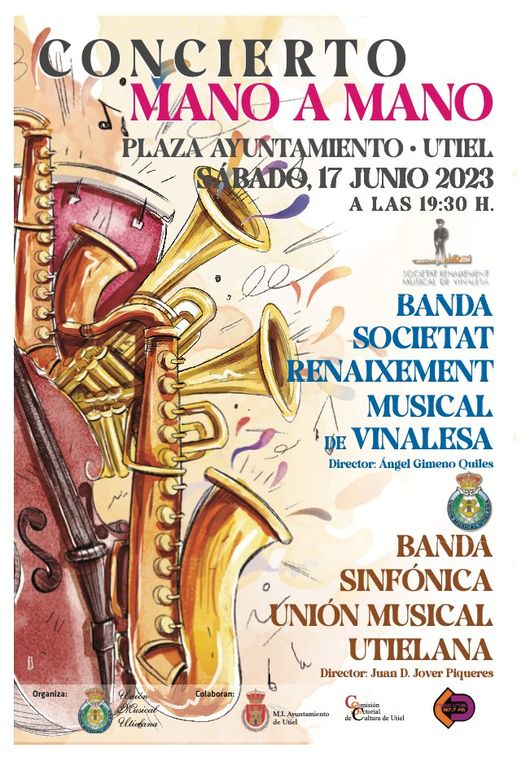 cartel concierto mano a mano utiel